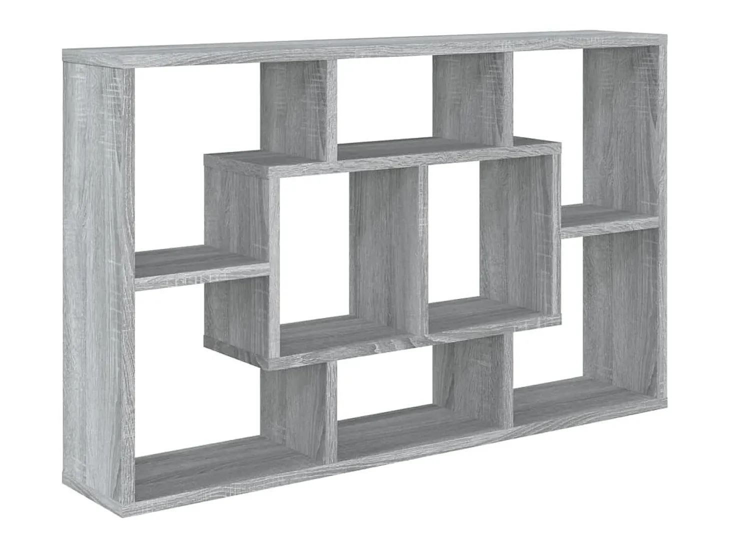 Estantería de pared madera ingeniería gris Sonoma 85x16x52,5 cm