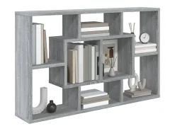 Estantería de pared madera ingeniería gris Sonoma 85x16x52,5 cm