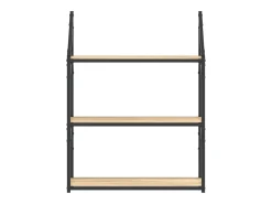 Estantería de pared madera ingeniería roble Sonoma 60x21x78,5cm ES43632
