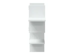 Estantería de pared madera ingeniería blanca 124,5x18x60,5 cm