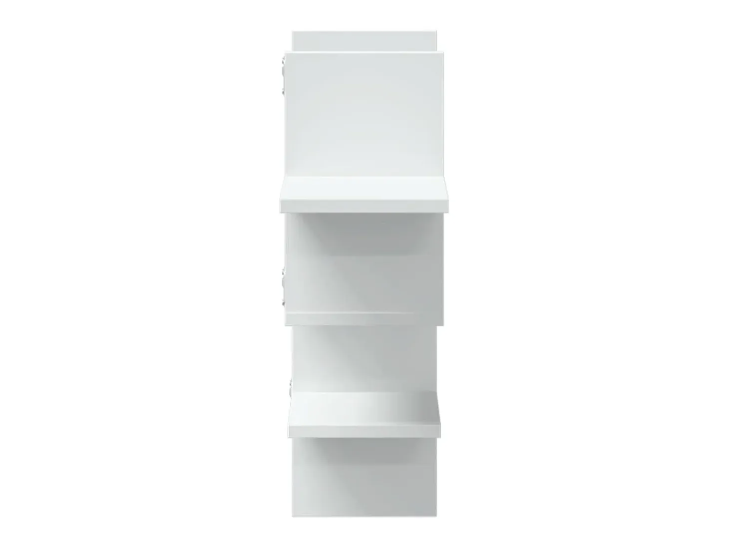 Estantería de pared madera ingeniería blanca 124,5x18x60,5 cm