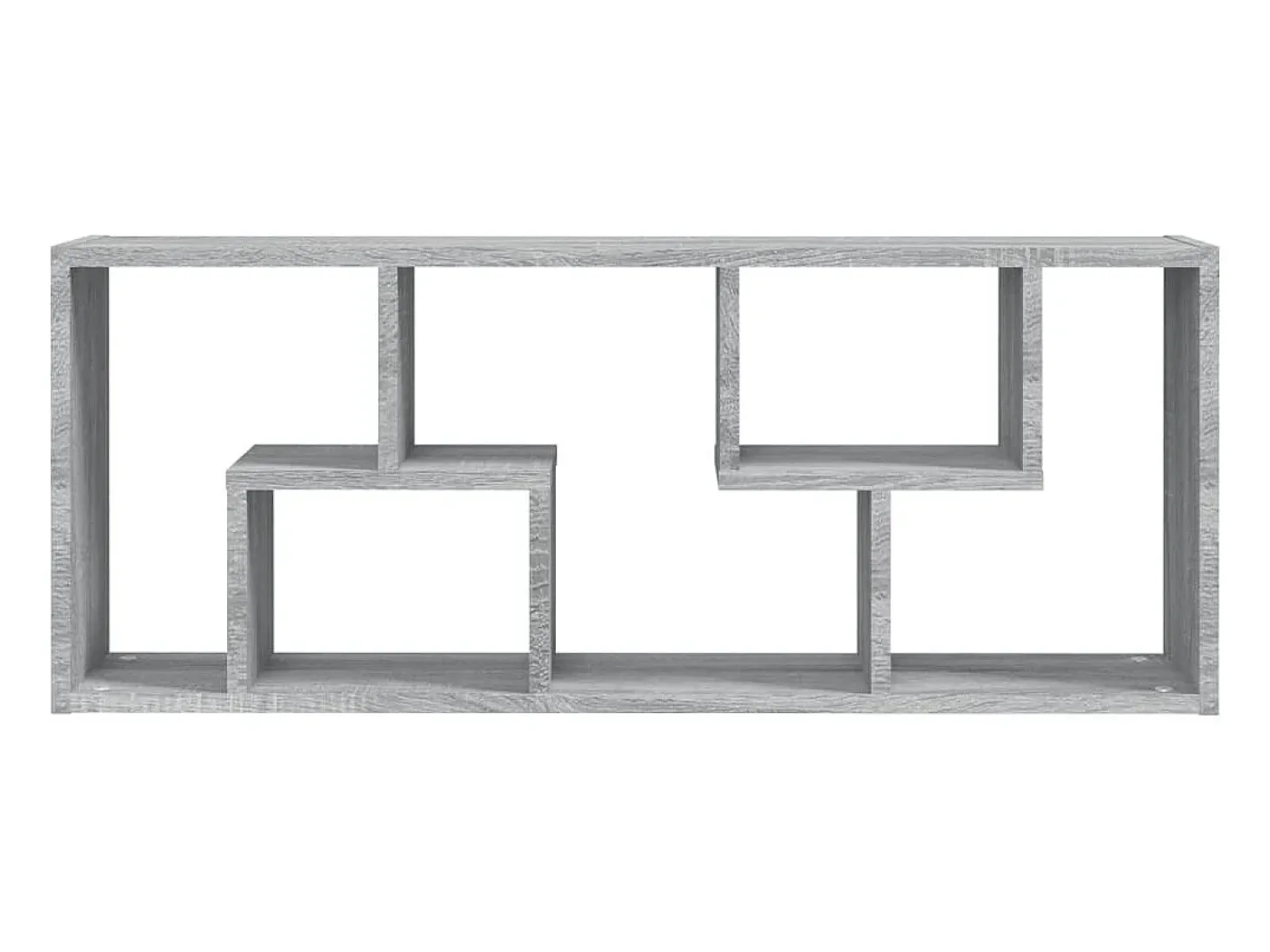 Estantería de pared madera de ingeniería gris Sonoma 36x16x90cm ES21759