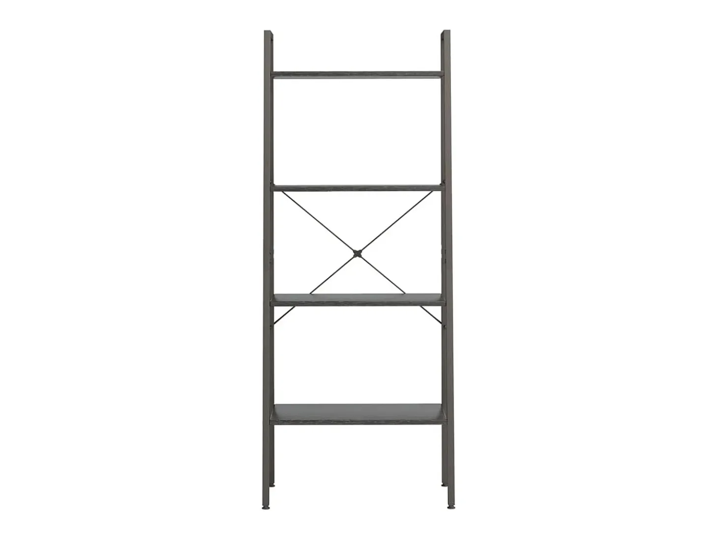 Estantería de pie 4 baldas negro 56x35x140 cm ES307689
