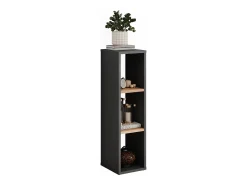Estantería de pie antracita/roble dorado 21.6x24x80.1 orlando