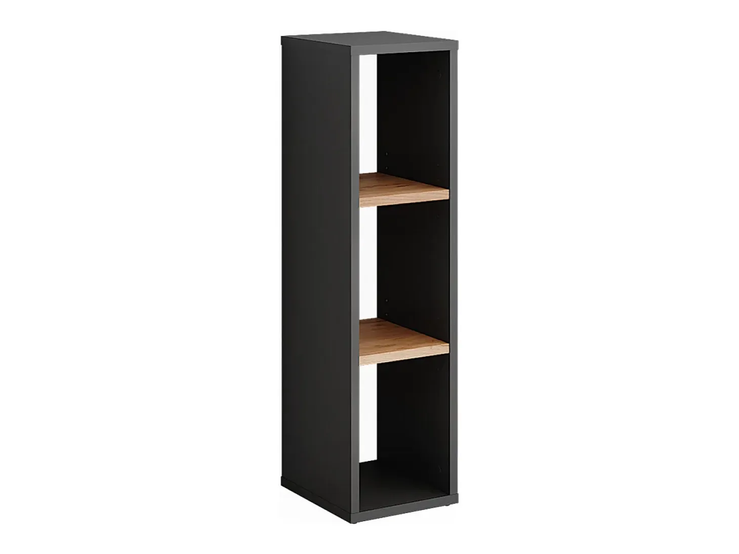 Estantería de pie antracita/roble dorado 21.6x24x80.1 orlando