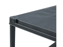 Estantería de plástico 100 kg 60x30x138 cm negro ES624866
