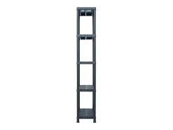 Estantería de plástico 125 kg 60x30x180 cm negro ES470751