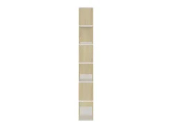 Estantería divisor de espacios contrachapada roble 80x24x186 cm