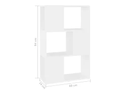 Estantería divisor de espacios madera contrachapada 60x24x94 cm