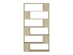 Estantería divisor de espacios color roble Sonoma 100x24x188 cm
