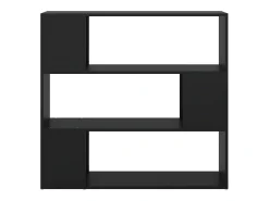 Estantería divisor de espacios negro 100x24x94 cm