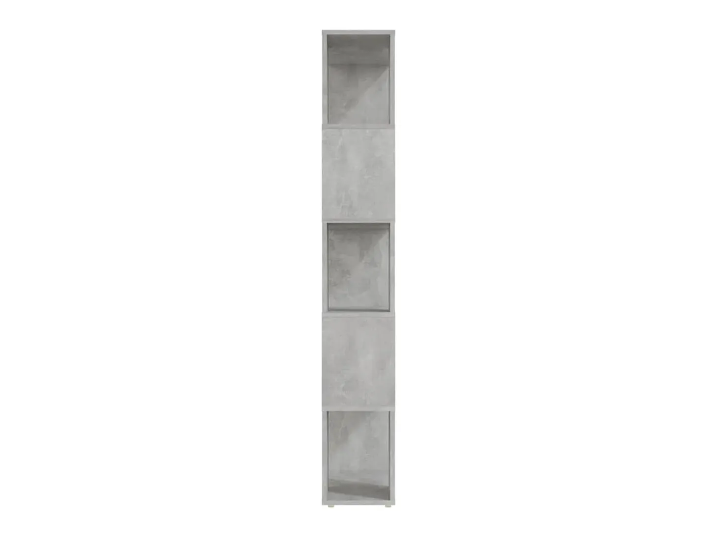 Estantería divisor de espacios gris hormigón 60x24x155 cm