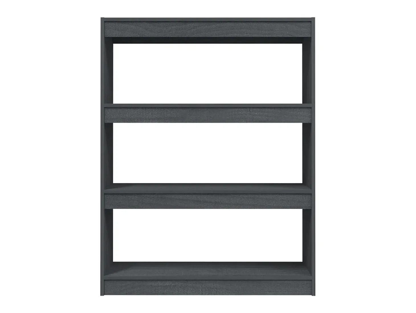 Estantería divisor de espacios madera pino gris 100x30x103 cm
