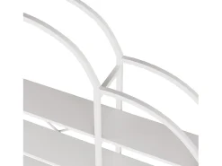 Estantería en forma de nube con 5 baldas - MDF y metal - Blanco