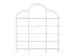 Estantería en forma de nube con 5 baldas - MDF y metal - Blanco