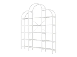 Estantería en forma de nube con 5 baldas - MDF y metal - Blanco
