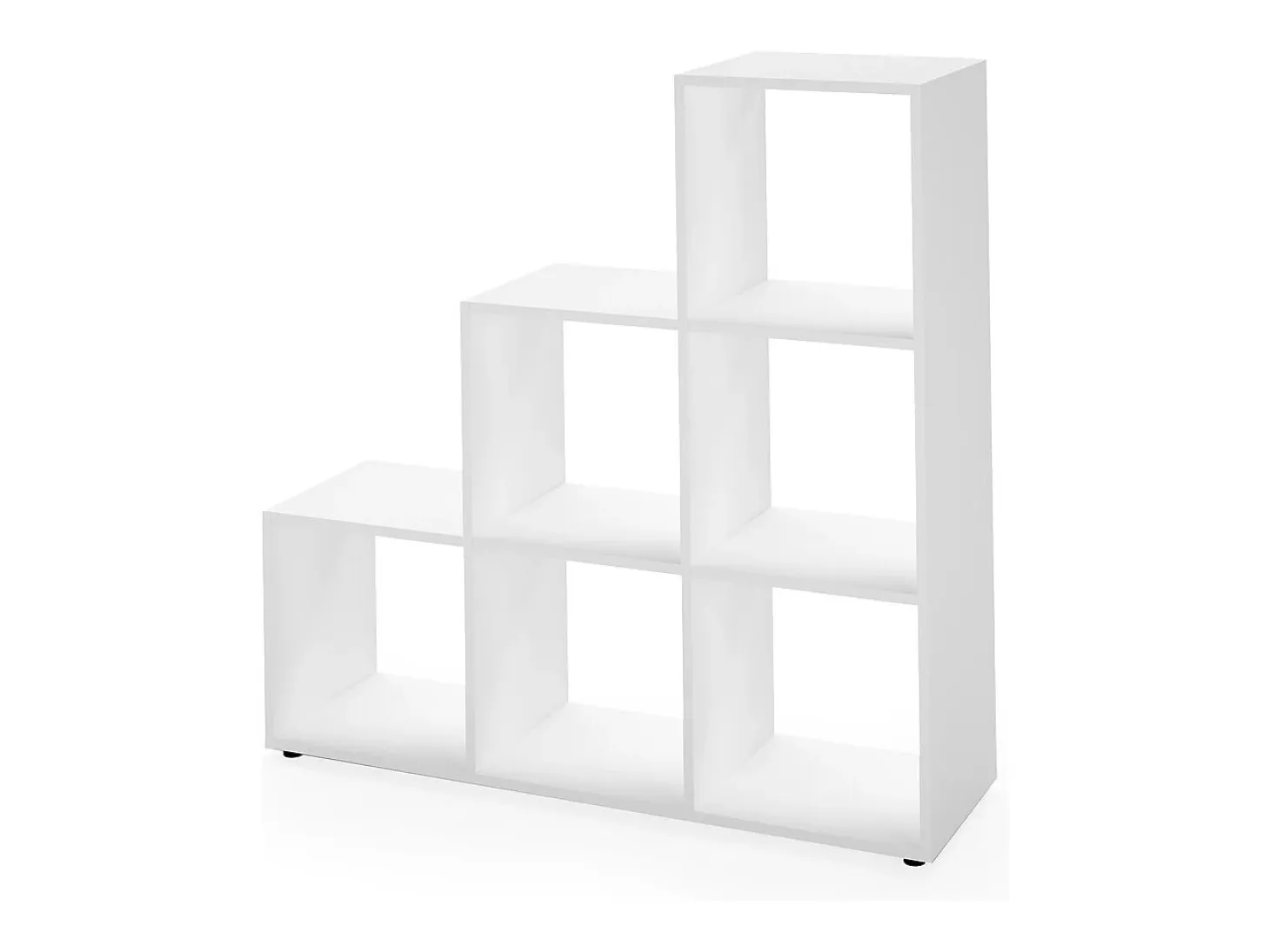 Estantería escalonada blanco 107.2x29x107.8