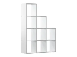 Estantería escalonada blanco 103.5x29x144 aramis