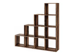 Estantería escalonada madera antigua 142.5x29x140