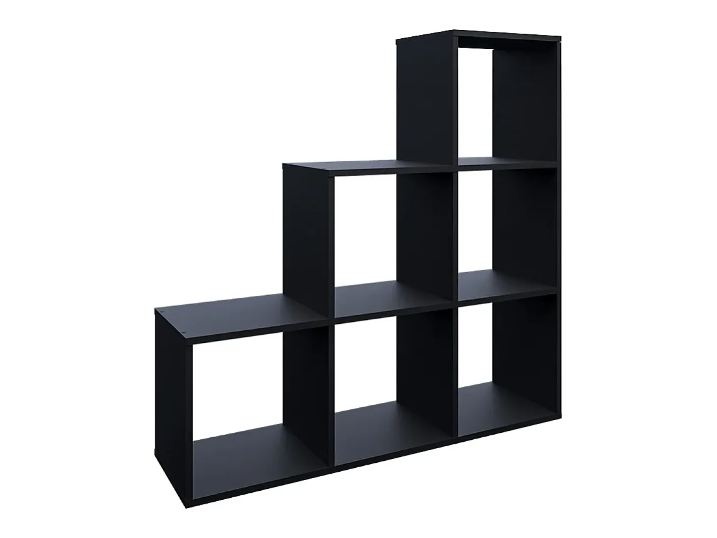 Estantería escalonada negro 107.2x29x107.8