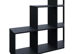 Estantería escalonada negro 107.2x29x107.8