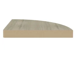 Estantería flotante de esquina roble 35x35x3,8 cm MDF