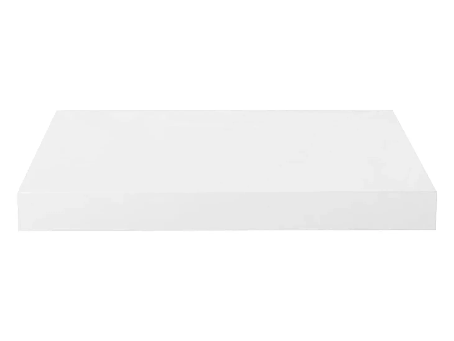 Estantería flotante de pared 4 piezas Blanco Brillo 40x23x3,8 cm MDF