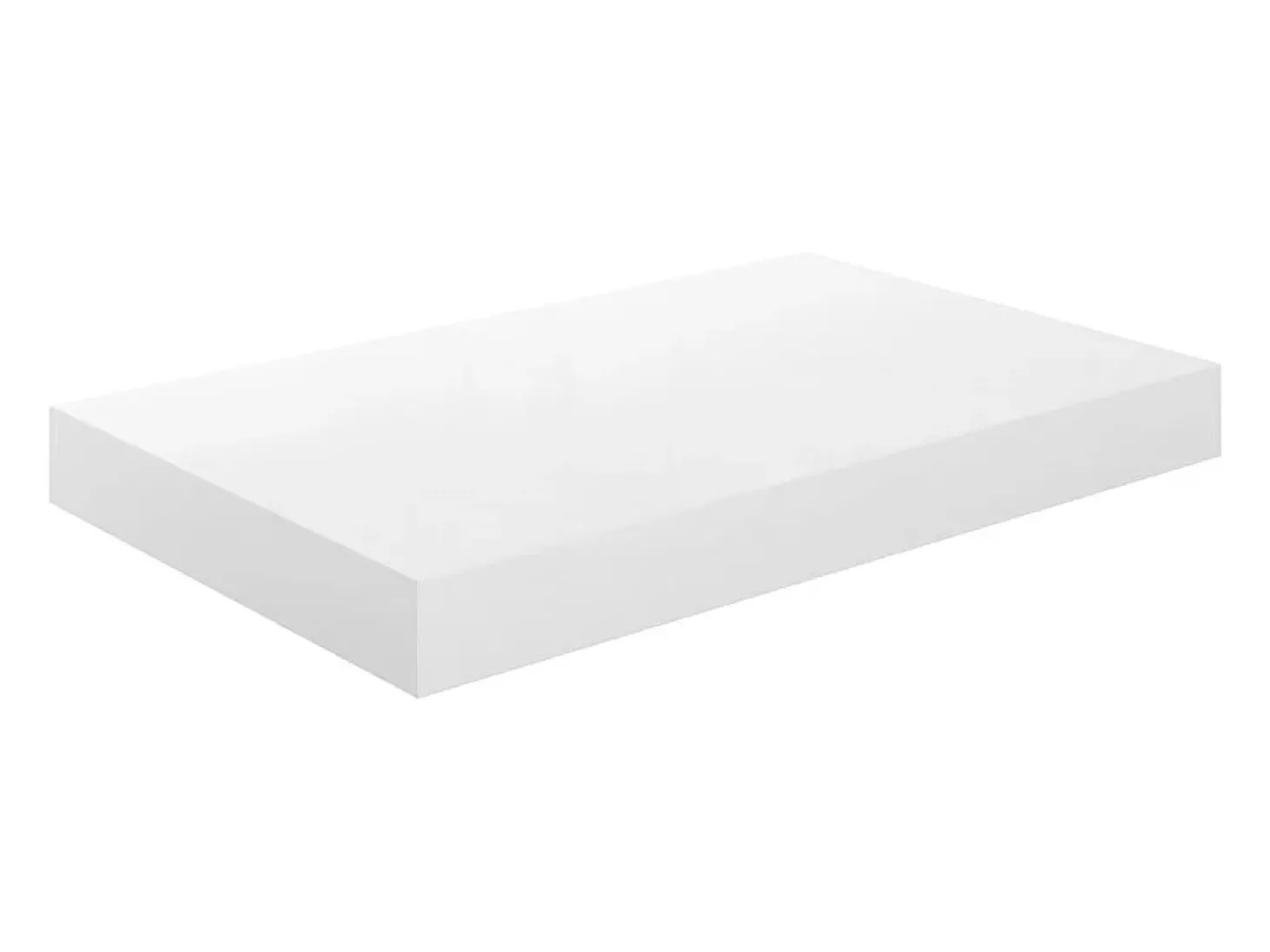 Estantería flotante de pared 4 piezas Blanco Brillo 40x23x3,8 cm MDF