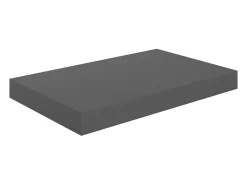 Estantería flotante de pared 4 piezas Gris Brillo 40x23x3,8 cm MDF