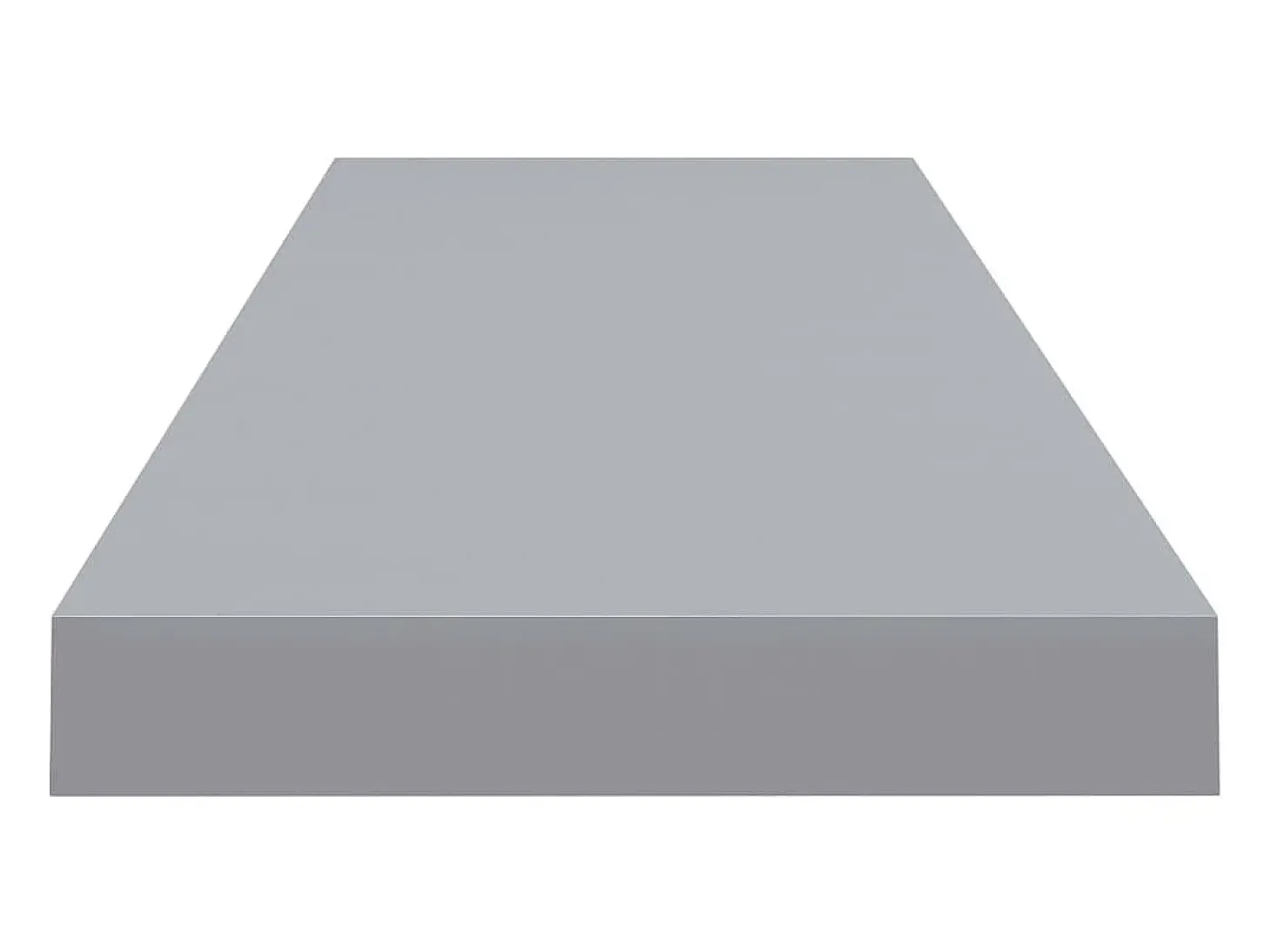 Estantería flotante de pared gris 90x23,5x3,8 cm MDF