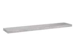 Estantería flotante de pared MDF gris hormigón 120x23,5x3,8 cm