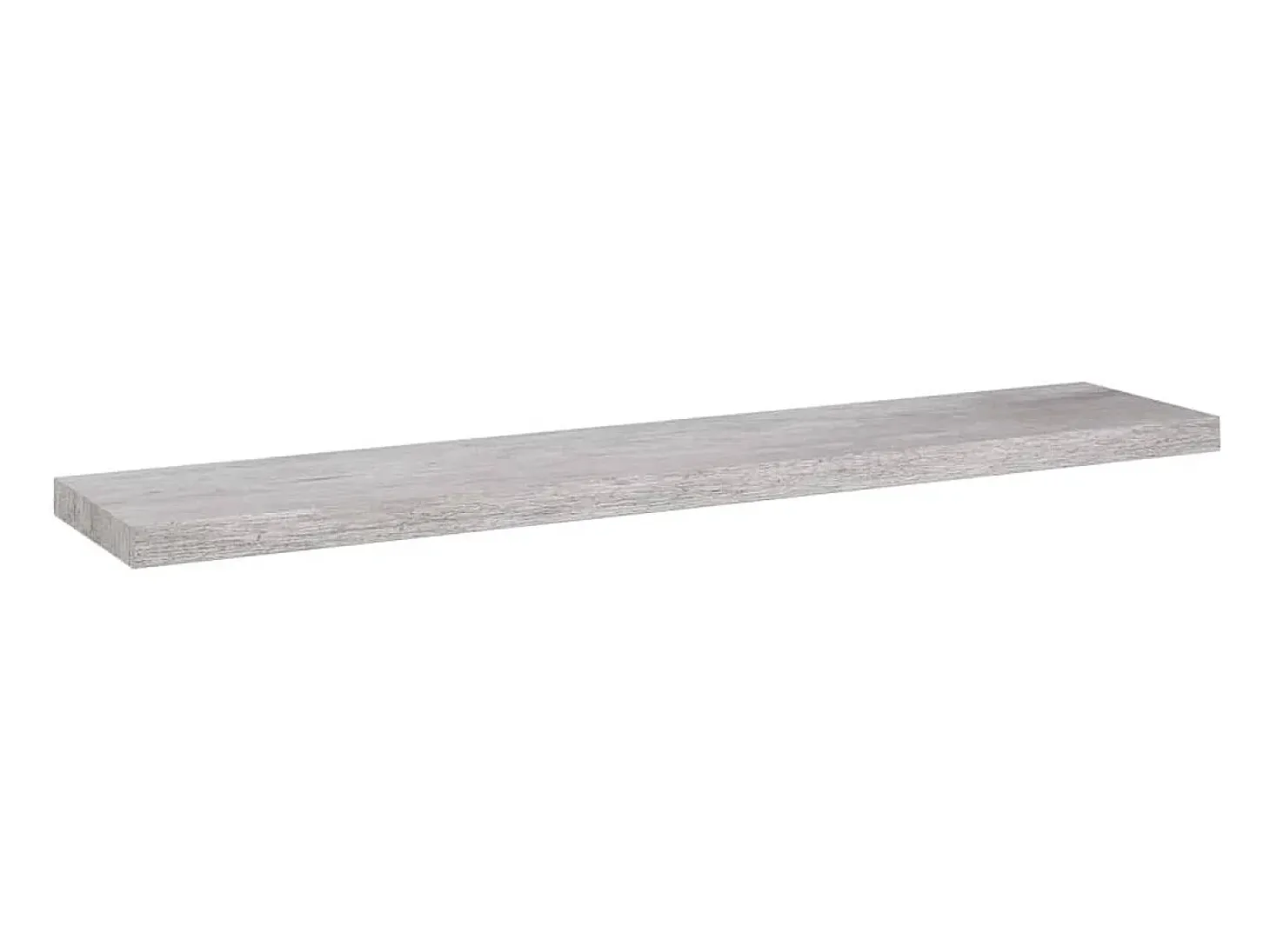 Estantería flotante de pared MDF gris hormigón 120x23,5x3,8 cm