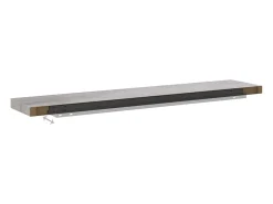 Estantería flotante de pared MDF gris hormigón 120x23,5x3,8 cm