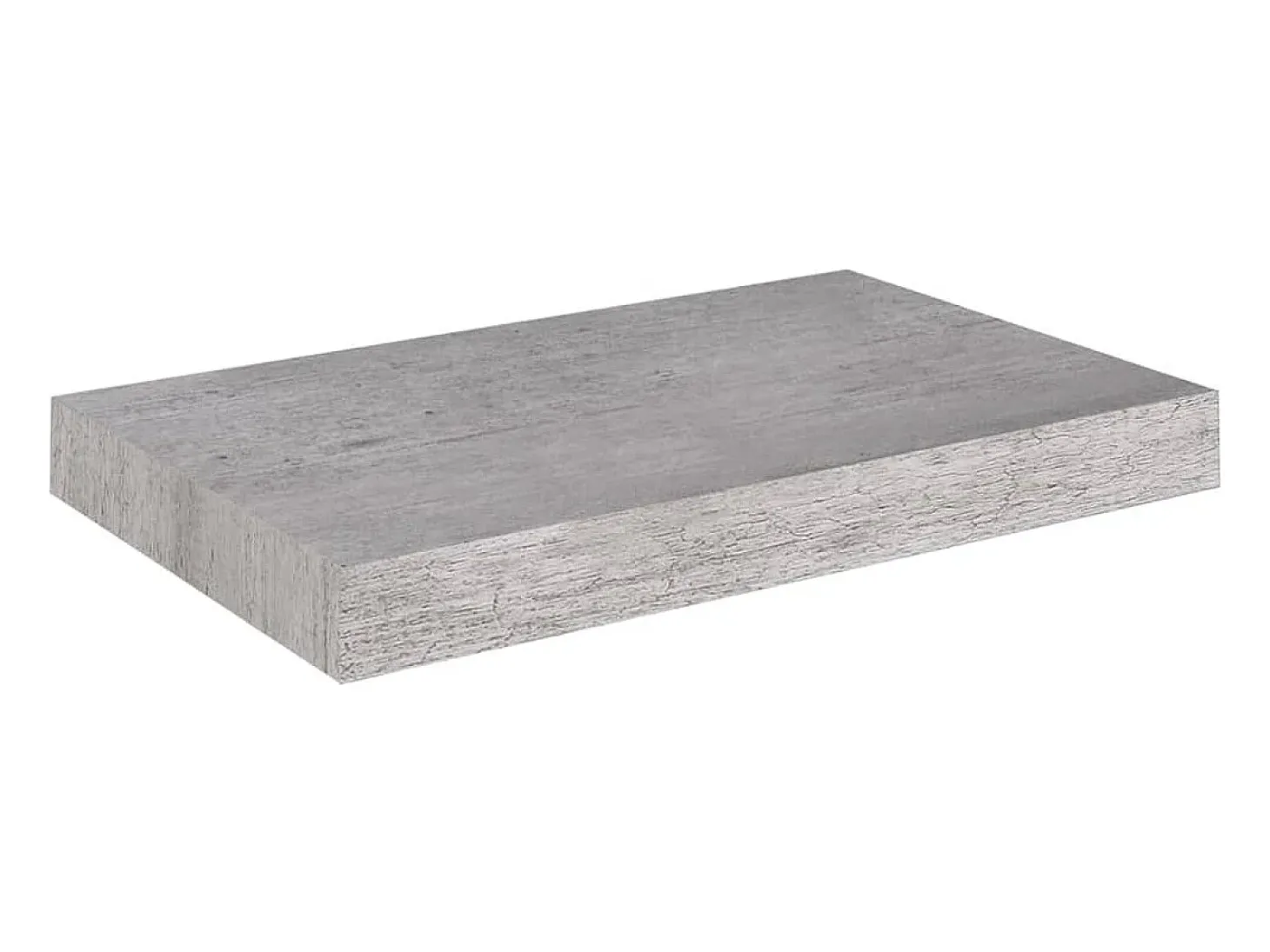 Estantería flotante de pared gris hormigón 40x23x3,8 cm MDF