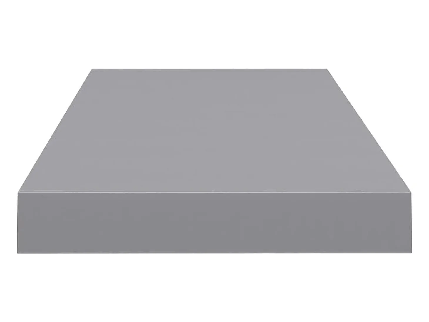 Estantería flotante de pared gris 60x23,5x3,8 cm MDF