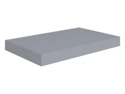 Estantería flotante de pared gris 40x23x3,8 cm MDF