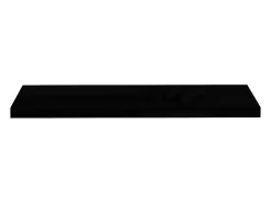 Estantería flotante de pared 4 piezas Negro Brillo 90x23,5x3,8 cm MDF
