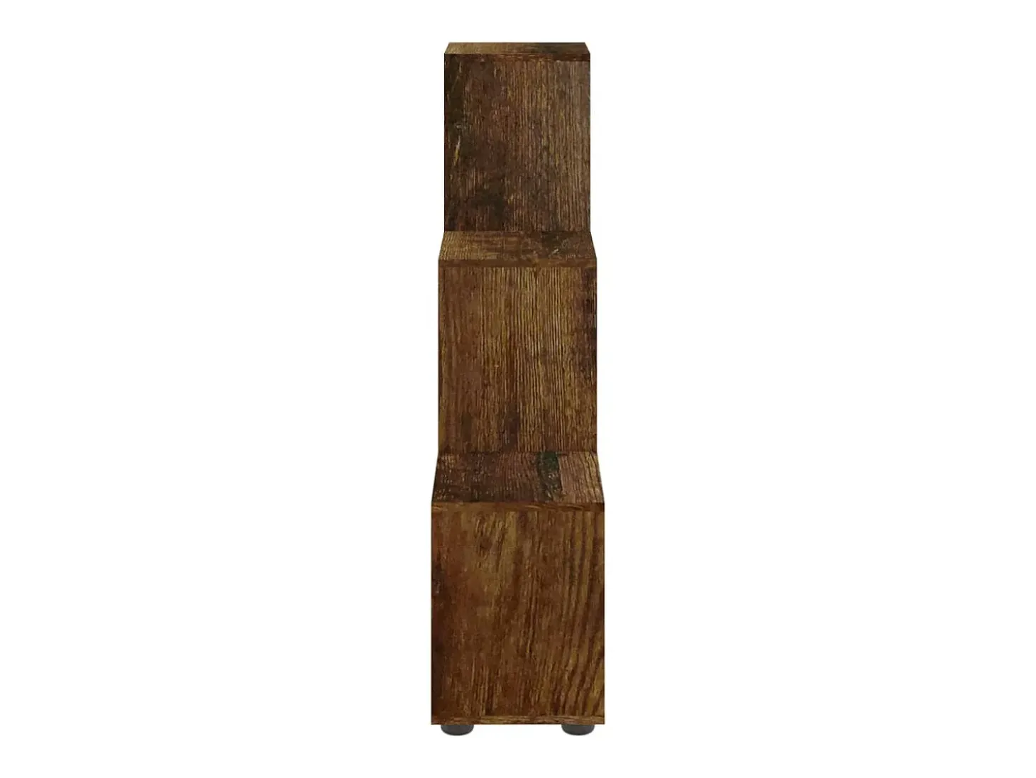 Estantería forma de escalera madera contrachapada roble ahumado