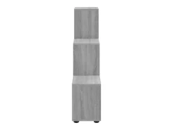 Estantería forma de escalera madera contrachapada gris Sonoma