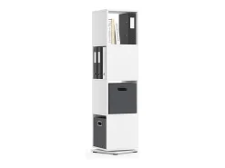 Estantería giratoria blanco 35.2x35.2x144.2