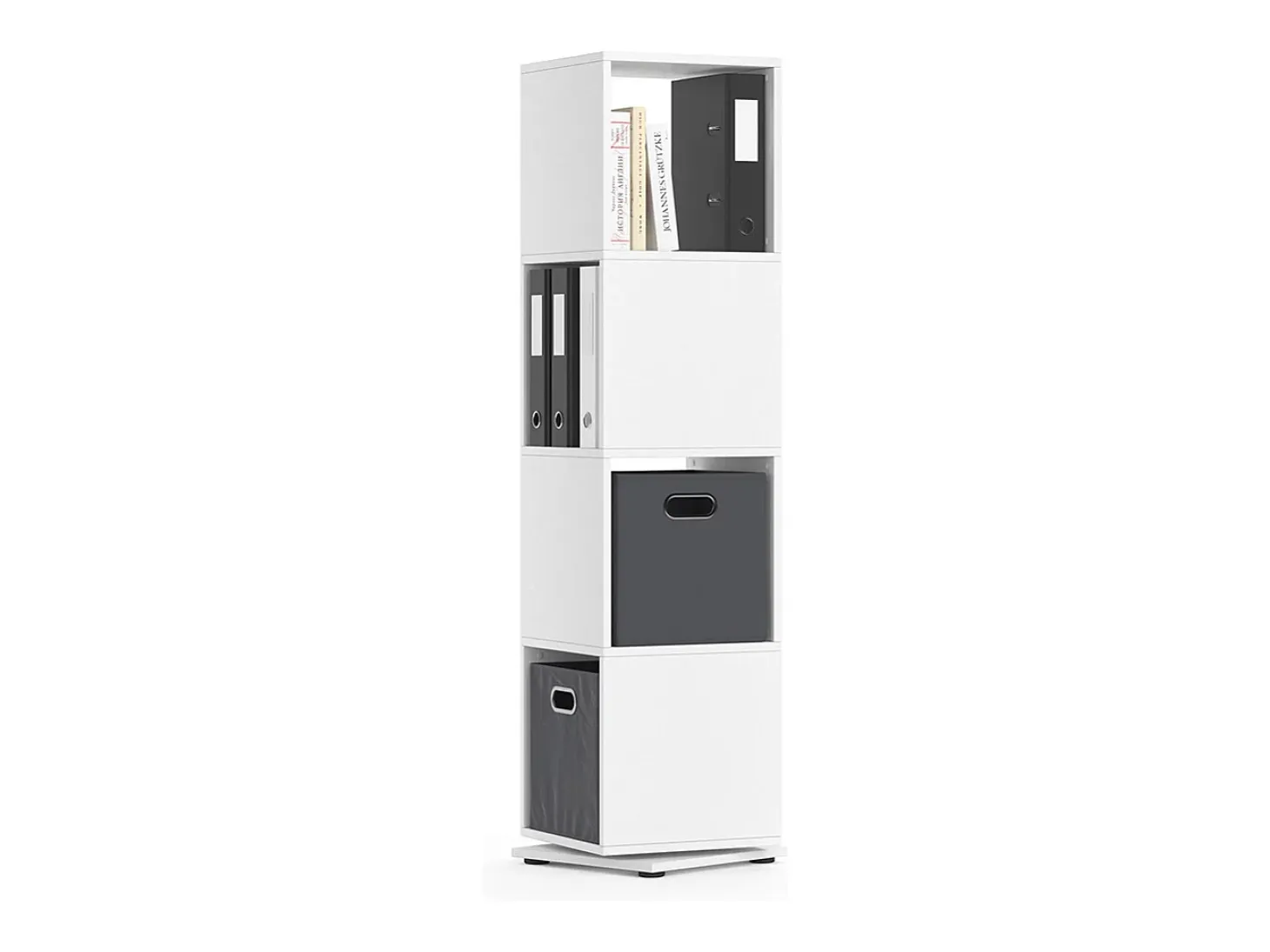 Estantería giratoria blanco 35.2x35.2x144.2