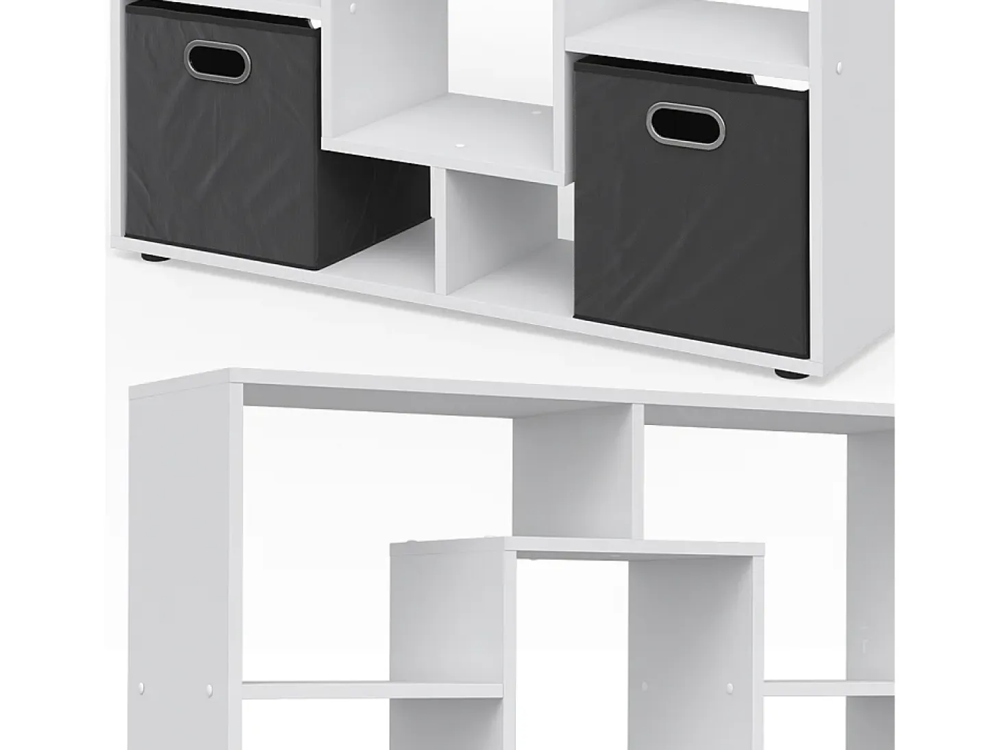 Estantería giratoria blanco 107.2x29x143