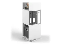 Estantería giratoria blanco 35.2x35.2x144.2