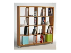 Estantería grande kubox 4x4 acabado maple, 153 cm(alto)146 cm(ancho)29 cm(fondo)