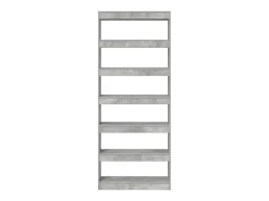 Estantería Gris hormigón 80 x 30 x 198 cm Madera contrachapada