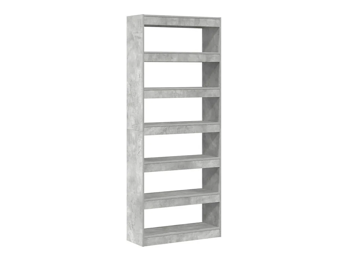 Estantería Gris hormigón 80 x 30 x 198 cm Madera contrachapada