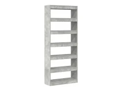 Estantería Gris hormigón 80 x 30 x 198 cm Madera contrachapada