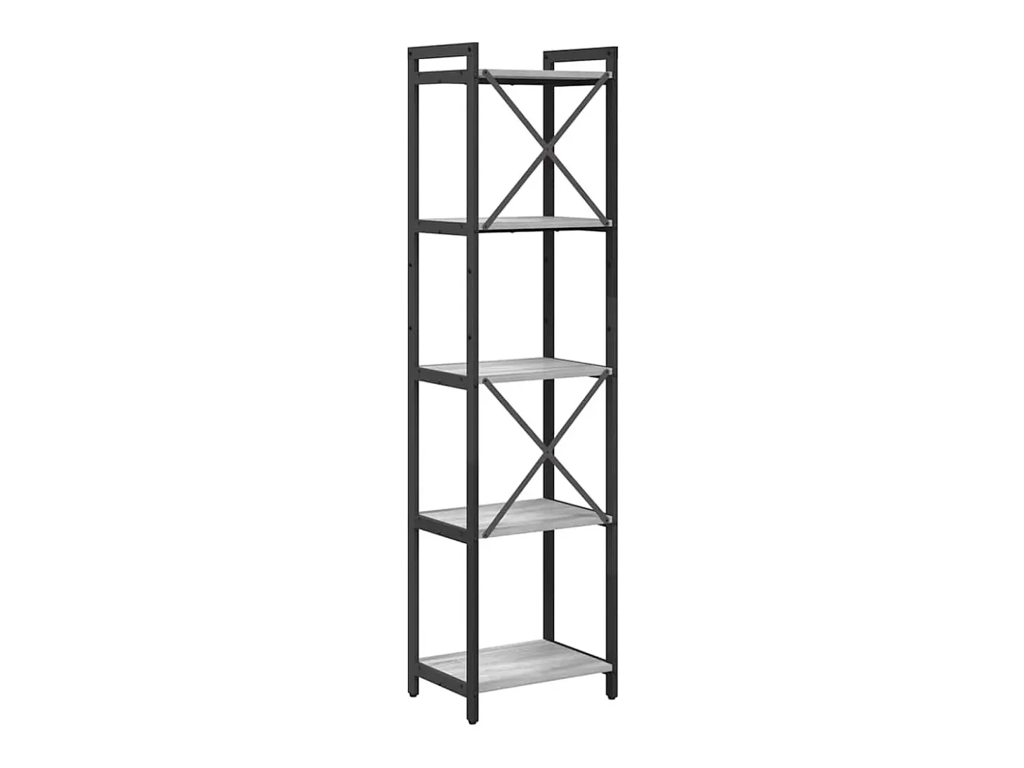 Estantería Gris sonoma 40 x 30 x 153 cm Madera contrachapada