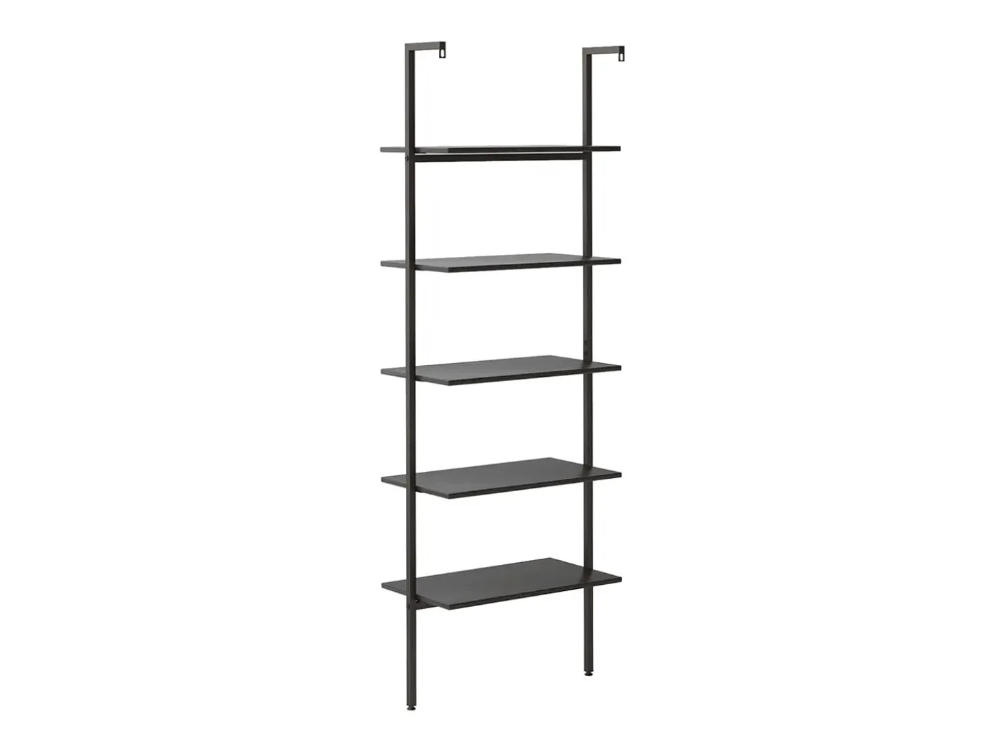 Estantería inclinada de 5 baldas negro 64x35x185 cm ES996681