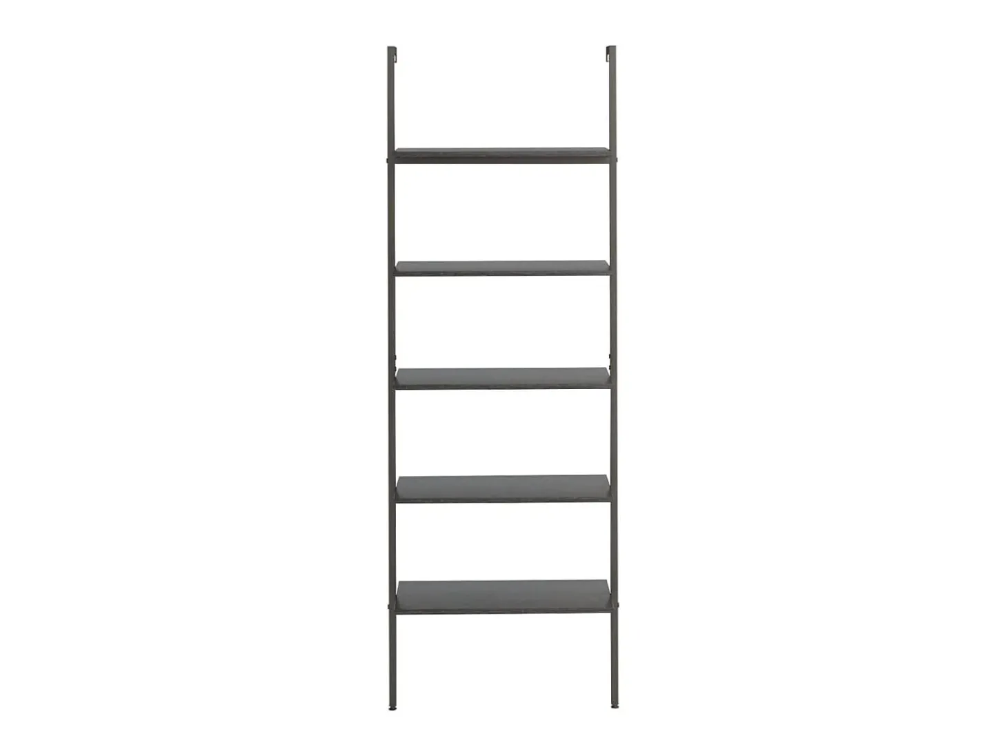 Estantería inclinada de 5 baldas negro 64x35x185 cm ES996681
